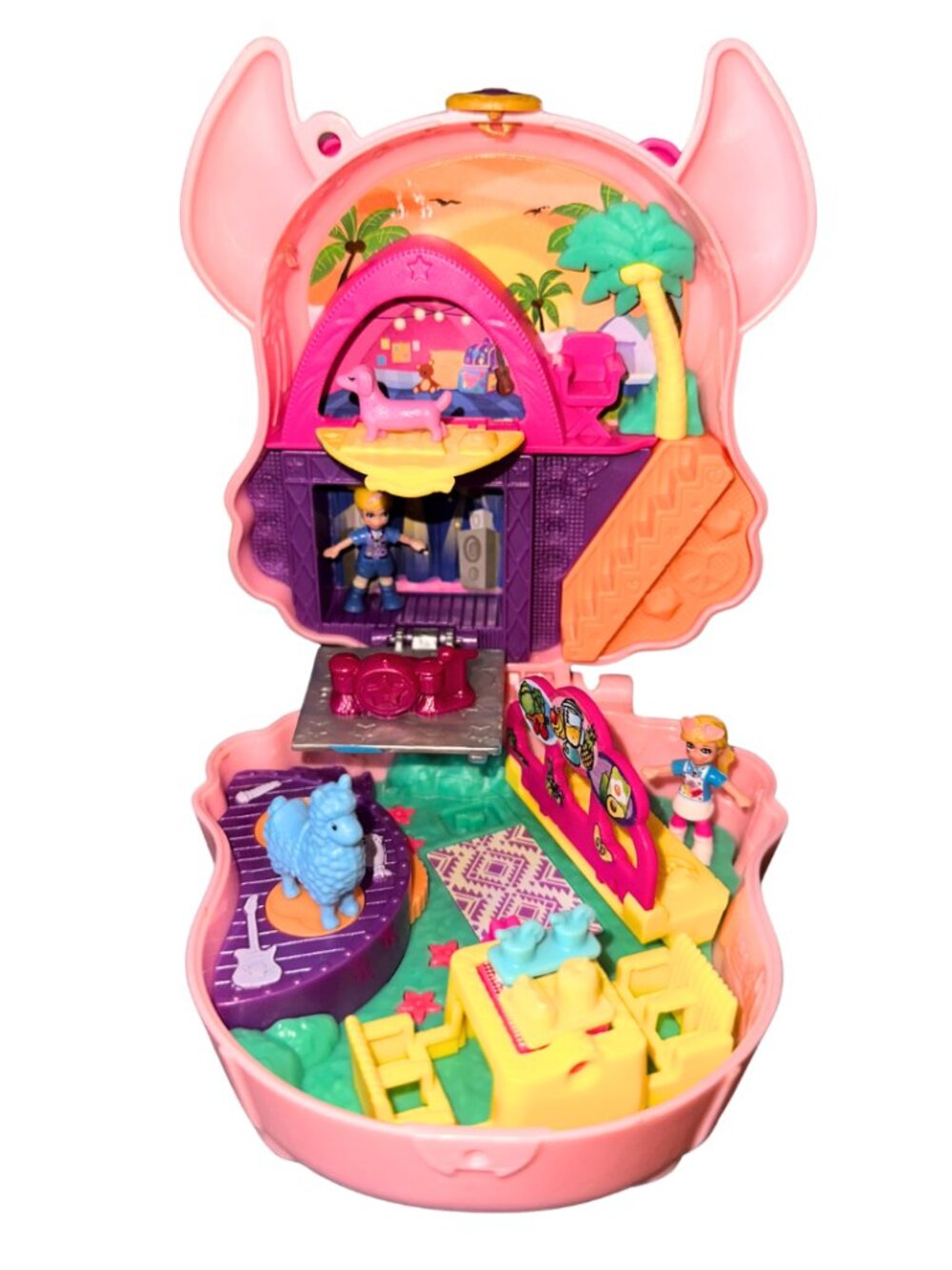 2019 Mattel Polly Pocket Big Pocket World Llama Compact Playset